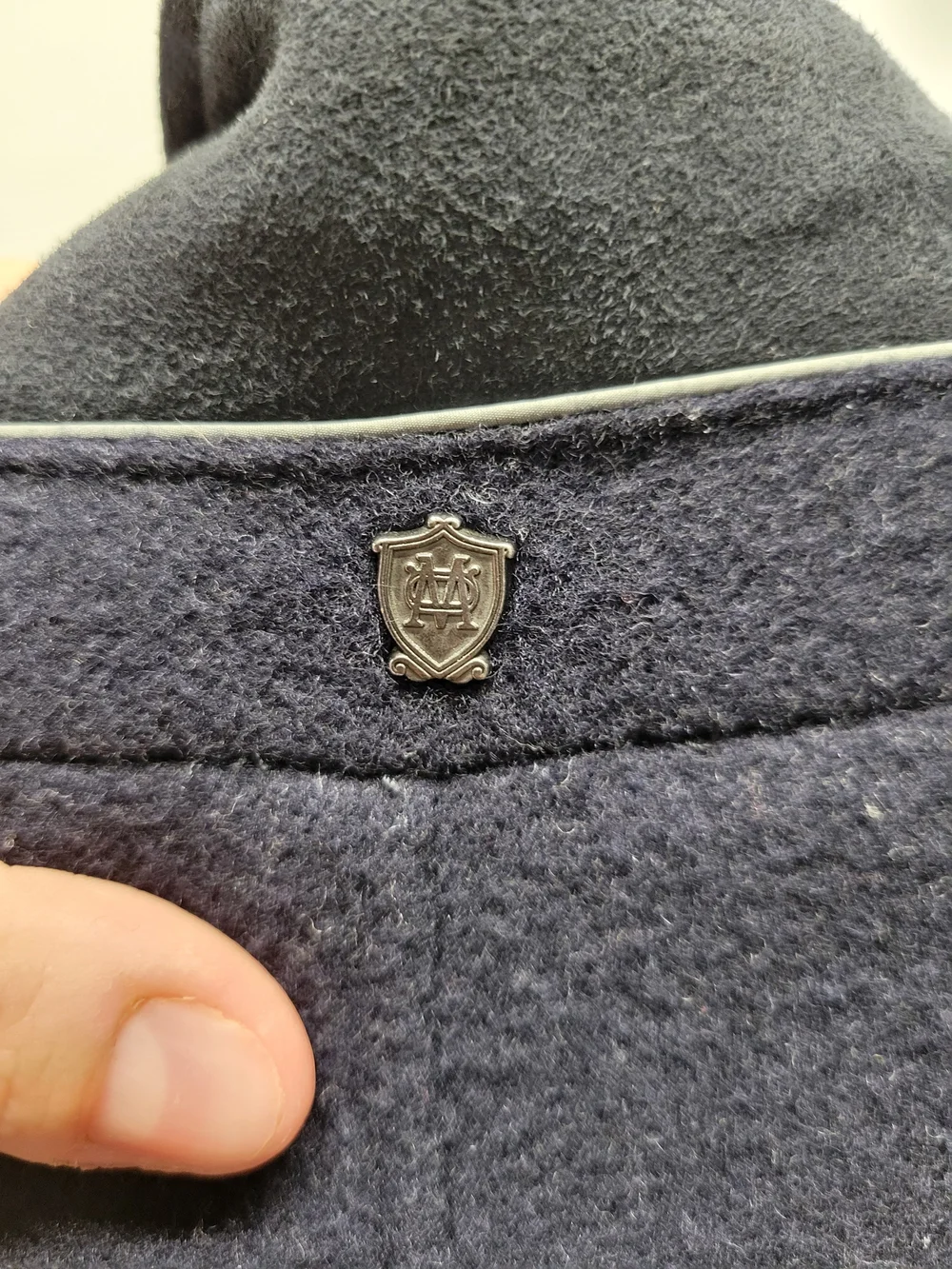 Massimo Dutti 2-in-1 wool jacket featuring a built-in, quilted puffer bib